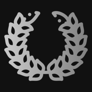 silver laurel wreath